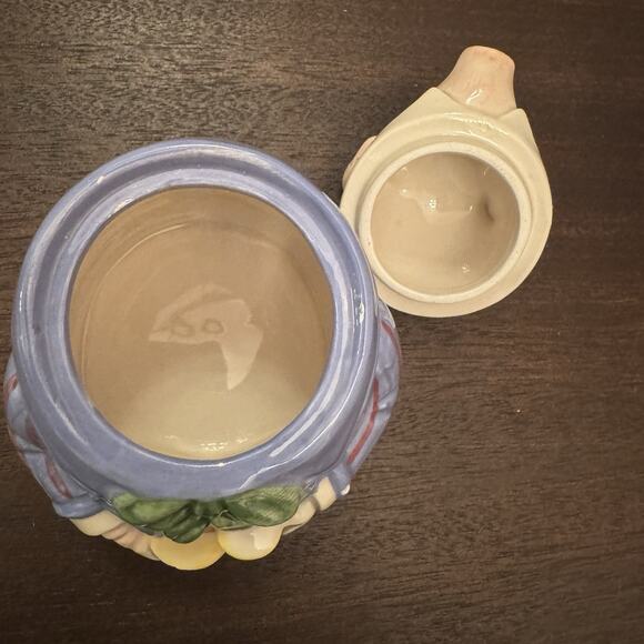 VTG Fitz and Floyd "Bacon and Eggs" Pig Hen Creamer & Sugar 1987 Cottage Core - Picture 11 of 16